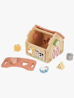 TookyToy Trælegetøj></noscript>Tooky Toy Farm House Puttekasse
