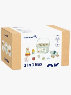 TookyToy Legetøj Til Børn På 0-10 År|Babylegetøj*Tooky Toy 3-i-1 Boks Aktivitetslegetøj