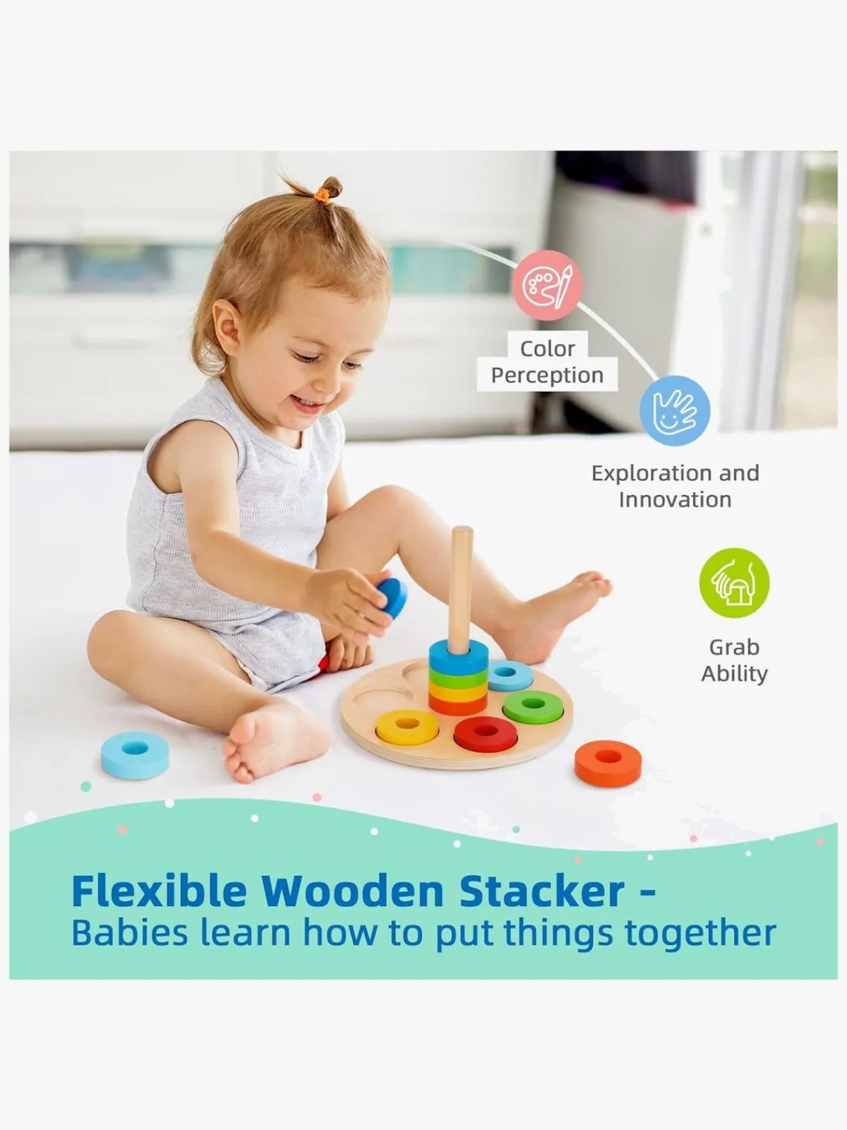 Børn TookyToy Legetøj Til Børn På 0-10 År|Babylegetøj>Aktivitetskasse 13-18 Måneder