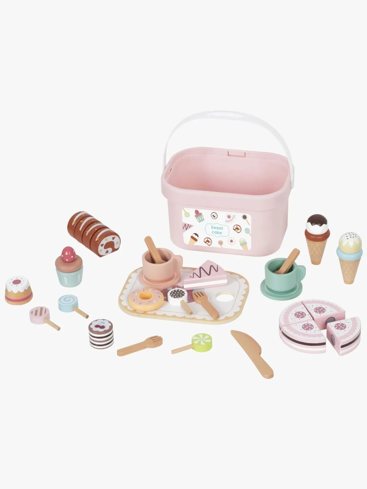 TookyToy Cutting Spisesæt, Pink