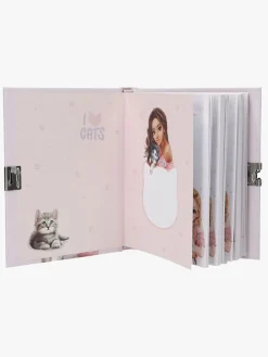 TOPModel Dagbog med Hjertelås KITTY