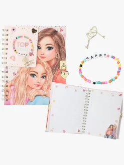 TOPModel Kreativt Legetøj*Dagbog med Hjertelås & Armbånd Lyserød