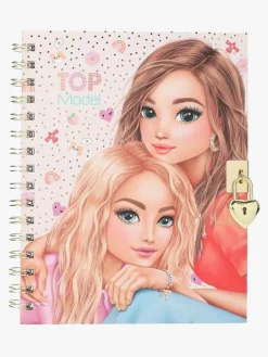 TOPModel Kreativt Legetøj*Dagbog med Hjertelås & Armbånd Lyserød