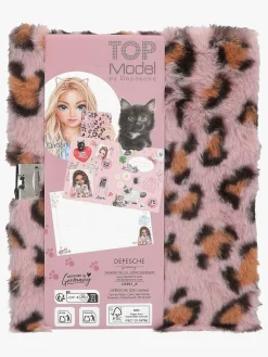 TOPModel Kreativt Legetøj>Dagbog Pelset med Hjertelås, Pink