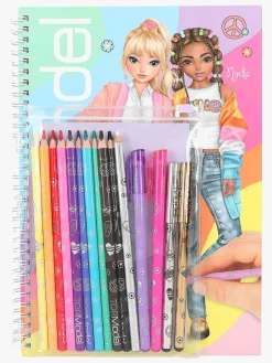 TOPModel Kreativt Legetøj*Designbog med Farveblyanter