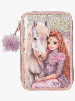 TOPModel Kreativt Legetøj*Penalhus med 3 Rum Viva Violet Lyserød