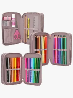 TOPModel Kreativt Legetøj*Penalhus med 3 Rum Viva Violet Lyserød