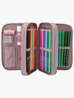 TOPModel Kreativt Legetøj*Penalhus med 3 Rum Viva Violet Lyserød