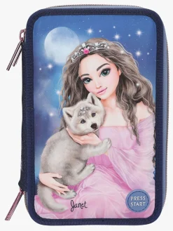 TOPModel Kreativt Legetøj*Tredelt Penalhus LED-lys Wolf Flerfarvet