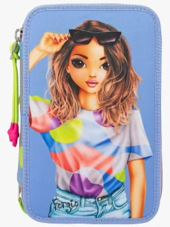 TOPModel Kreativt Legetøj*Tredelt Penalhus Flash Blå