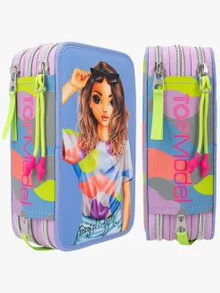 TOPModel Kreativt Legetøj*Tredelt Penalhus Flash Blå