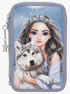 TOPModel Kreativt Legetøj*Tredelt Penalhus Wolf Flerfarvet