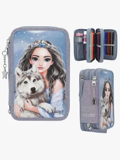 TOPModel Kreativt Legetøj*Tredelt Penalhus Wolf Flerfarvet