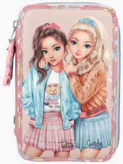 TOPModel Kreativt Legetøj*Tredelt Penalhus Team Teddy Beige