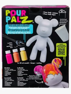 TOYMONSTER Kreativt Legetøj*POUR PALZ DIY-sæt Mal Din Egen Bjørn, Mango Sunset