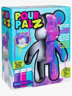 TOYMONSTER Kreativt Legetøj>POUR PALZ DIY-sæt Mal Din Egen Bjørn, Berry Blast