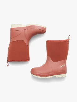 Tretorn Gummistøvler*Kuling Neoprene Forede Gummistøvler, Dark Cedar Lyserød