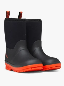 Børn Tretorn Kuling Neoprene Forede Gummistøvler, Black/Burnt Henna