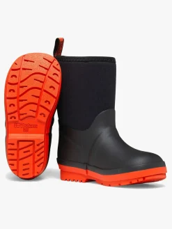 Børn Tretorn Kuling Neoprene Forede Gummistøvler, Black/Burnt Henna