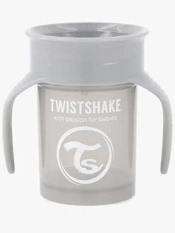 Twistshake Spisetid*360 Øvekop, Pastel Grey Grå