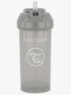 Twistshake Kop m. Sugerør 360 ml, Grå