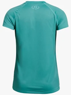 UnderArmour Overdele*Under Armour Big Logo Tee Solid SS Træningstrøje, Shamrock Blå