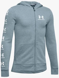 UnderArmour Sportstøj>Under Armour Rival Full Zip Hoodie, Stealth Gray