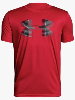 UnderArmour Sportstøj*Under Armour Tech Big Logo Solid Tee Træningstrøje, Red Rød