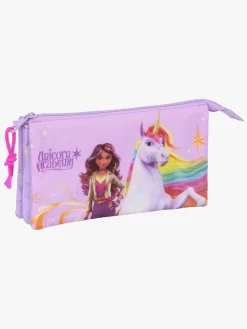 UnicornAcademy Kreativt Legetøj*Unicorn Academy Penalhus med 3 Rum, Lilla