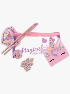 UnicornGems Kreativt Legetøj>Unicorn Gems Penalhus med Skrivesæt, Pink