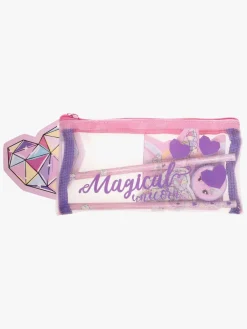 UnicornGems Kreativt Legetøj>Unicorn Gems Penalhus med Skrivesæt, Pink