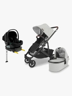 UPPAbaby Vognpakker*CRUZ V2 Duovogn inkl. Beemoo Route i-Size Autostol Baby & ISOFIX Base, Anthony Grey/Black Stone