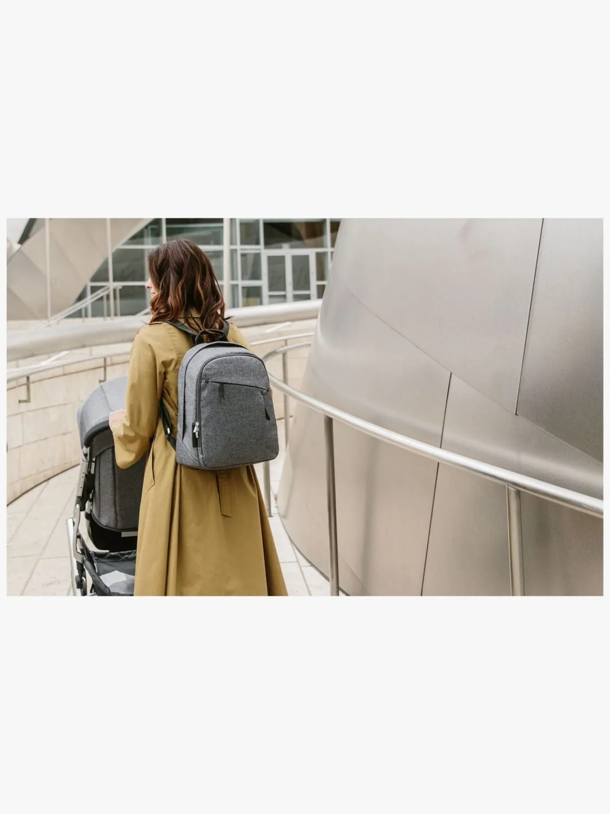 UPPAbaby Pusletasker>Jordan Pusletaske, Charcoal Mélange