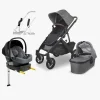 UPPAbaby Vognpakker*VISTA V2 Duovogn inkl. Beemoo Route i-Size Autostol Baby & ISOFIX Base, Greyson Black/Mineral Grey