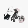 UPPAbaby Vognpakker>VISTA V2 Duovogn inkl. Maxi-Cosi CabrioFix i-Size Autostol Baby inkl. Base, Alice Dusty Pink