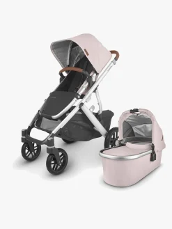 UPPAbaby Vognpakker></noscript>VISTA V2 Duovogn inkl. Maxi-Cosi CabrioFix i-Size Autostol Baby inkl. Base, Alice Dusty Pink