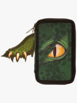 ValiantDino Kreativt Legetøj*Valiant Dino Dobbelt Penalhus, Grøn