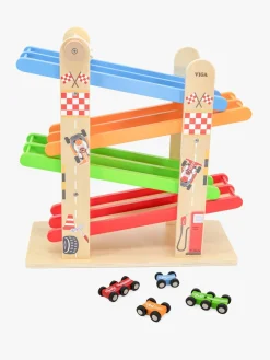 VIGA Legetøjsbiler & -Fartøjer>Dobbelt Rampe Racerbane med Biler