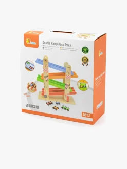 VIGA Legetøjsbiler & -Fartøjer>Dobbelt Rampe Racerbane med Biler