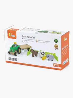 VIGA Legetøjsbiler & -Fartøjer*Farm Traktor med Anhængervogn