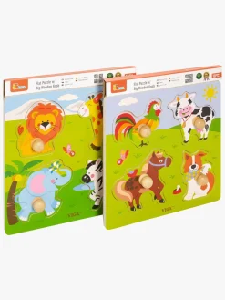 VIGA Spil & Puslespil>Knoppuslespil Dyr, 2-pak