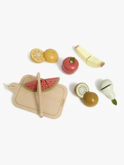VIGA Rolleleg></noscript>Legesæt med Frugt og Skærebræt