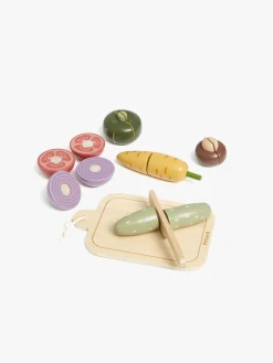 VIGA Rolleleg>Legesæt med Grøntsager og Skærebræt
