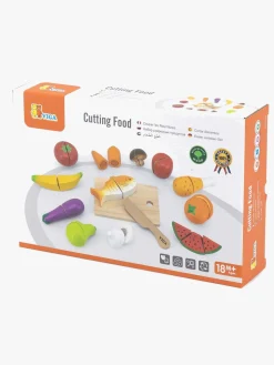 VIGA Rolleleg*Legesæt Skærebræt med Kniv & Mad