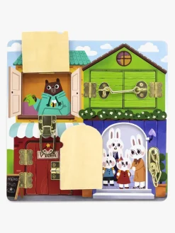 Børn VIGA Legetøj Til Børn På 0-10 År|Spil & Puslespil></noscript>Låsebræt Dyr