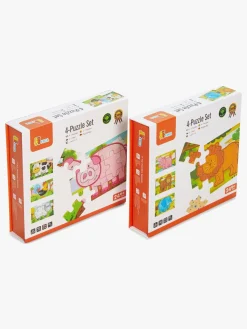 VIGA Spil & Puslespil>Træpuslespil m. Dyr, 2-pak, 8x12 Brikker