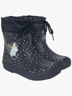 Børn VikingFootwear Viking Alv Indie Moomin Forede Gummistøvler, Navy