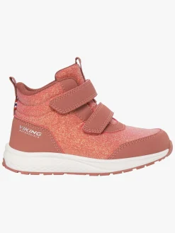 Børn VikingFootwear Sneakers>Viking Bouncy Glitter Mid 2V WP Sneakers, Pink