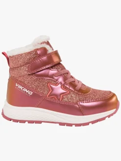 Børn VikingFootwear Støvler & Vinterstøvler>Viking Equip Star 1V WP SL Vinterstøvler, Pink