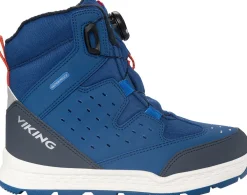 Børn VikingFootwear Støvler & Vinterstøvler>Viking Espo WP BOA Vinterstøvler, Blue/Rust
